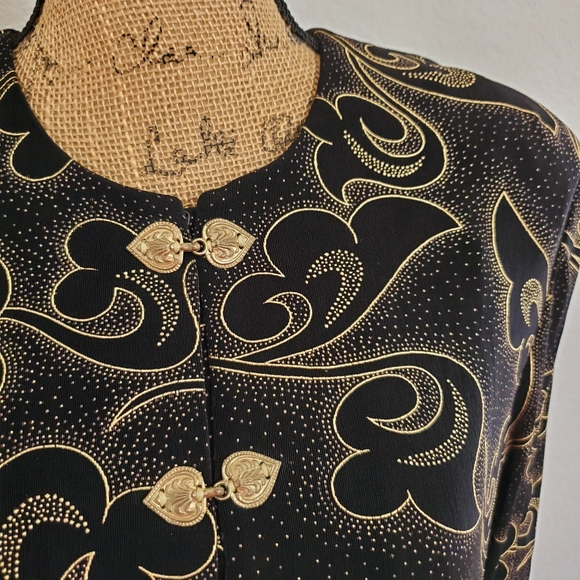 R & M Richards•Gold embellished tunic/top/jacket•size 14• - Picture 8 of 16